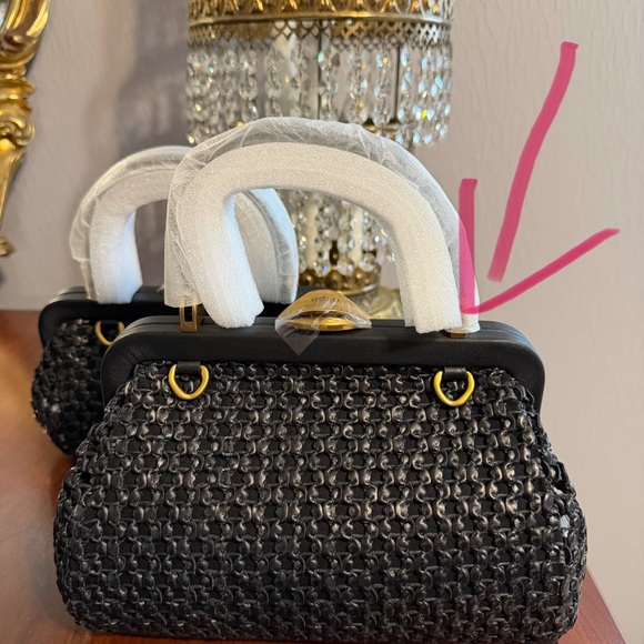 Cult Gaia Zuma Crossbody Black and Gold Bag NWT (regular size not mini) see pics - Picture 7 of 7